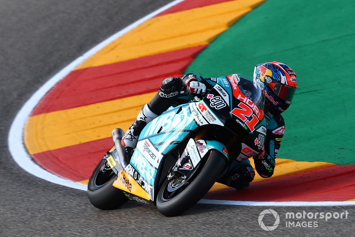 Moto2, Aragon, Libere 3: Di Giannantonio primo con record!