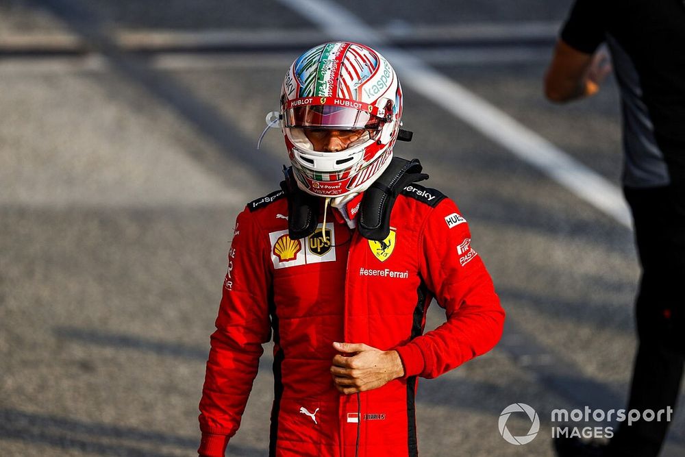 Charles Leclerc, Ferrari in Parc Ferme 