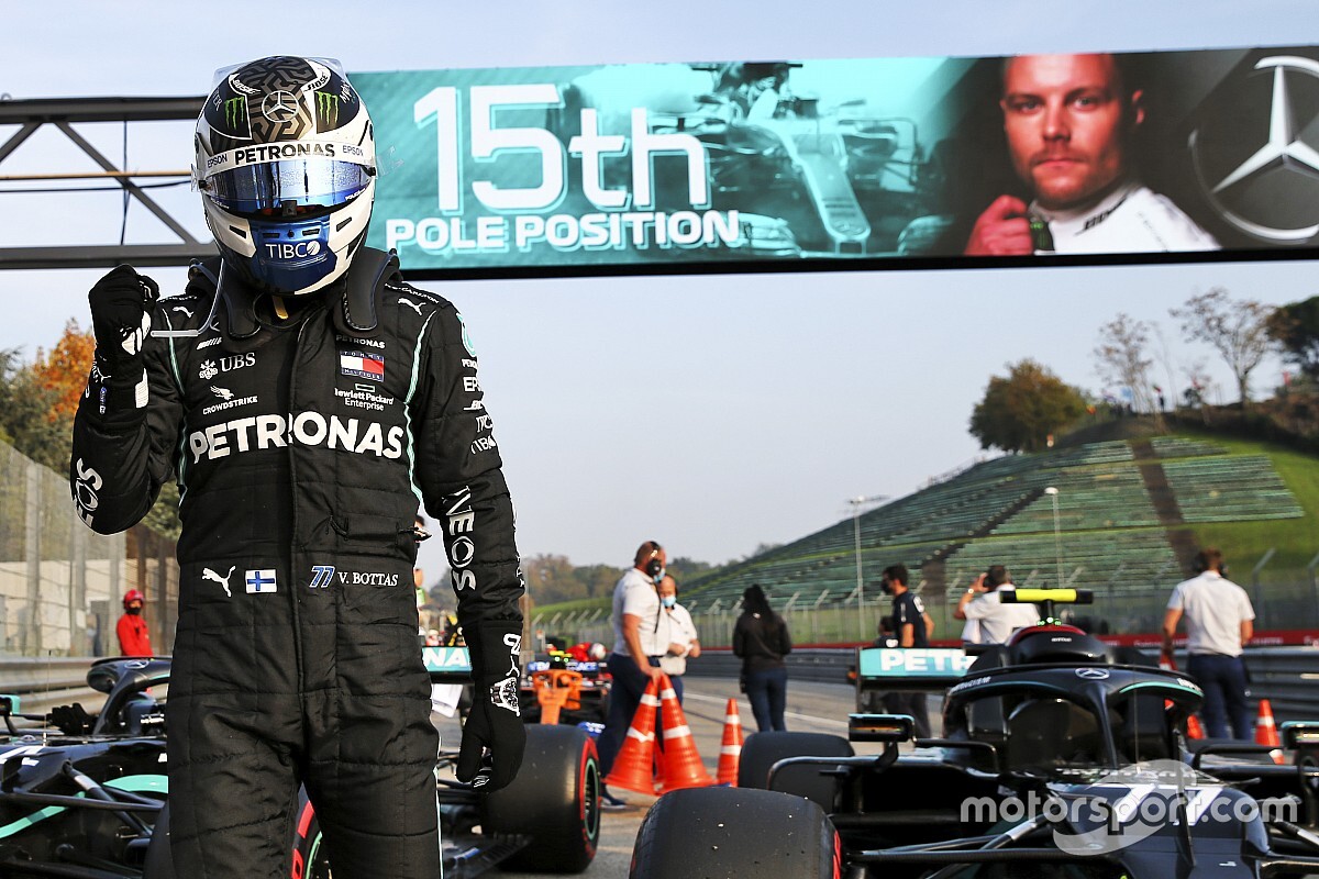 Bottas sorprende a Hamilton y se lleva la pole en Imola