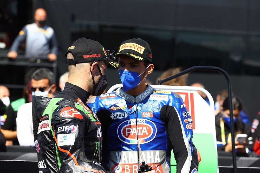 Jonathan Rea, Kawasaki Racing Team WorldSBK, Toprak Razgatlioglu, PATA Yamaha WorldSBK Team