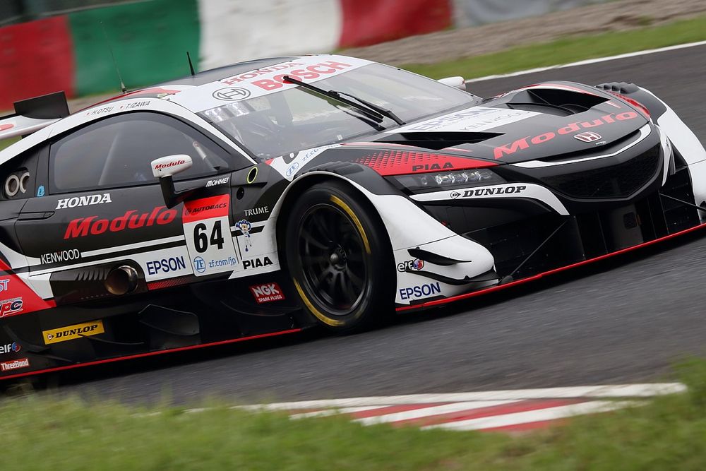スーパーGT第3戦鈴鹿予選:GT500はダンロップ勢のフロントロウ独占。Modulo NSX-GTがポールを獲得
