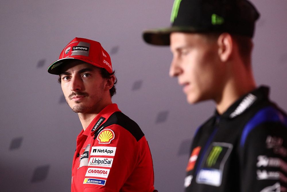 Francesco Bagnaia, Ducati Team, Fabio Quartararo, Yamaha Factory Racing