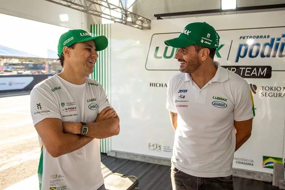 Felipe Massa e J&uacute;lio Campos