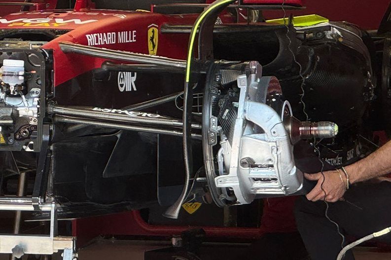 Detalhes técnicos da Ferrari