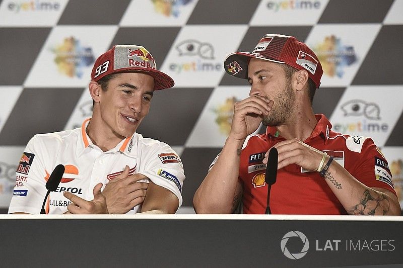 Andrea Dovizioso, Ducati Team, Marc Marquez, Repsol Honda Team