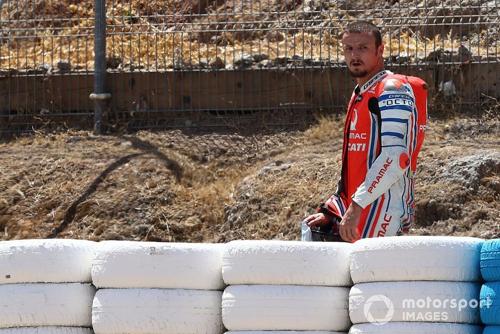 Jack Miller, Pramac Racing, après sa chute