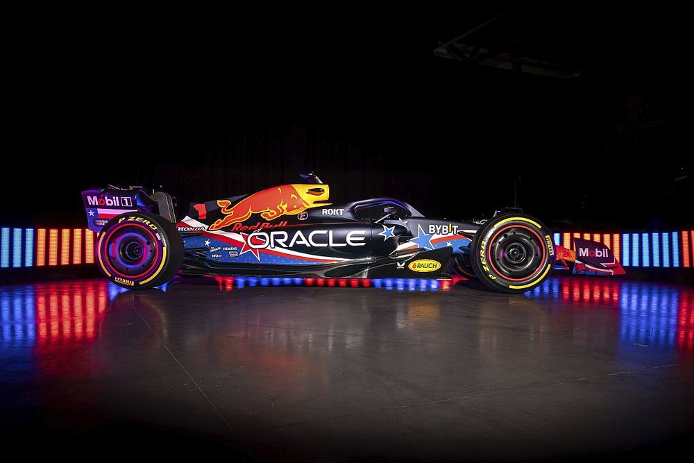 Decoración del Red Bull RB19 para el GP de Estados Unidos