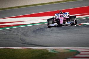 Racing Point test 2020 Formule 1-auto op Silverstone