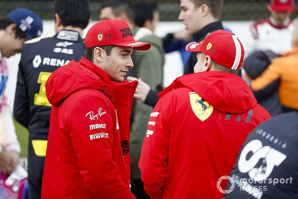 Charles Leclerc, Ferrari and Sebastian Vettel, Ferrari 