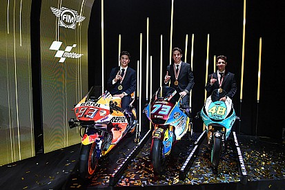 Todos los galardonados en la entrega de premios de MotoGP