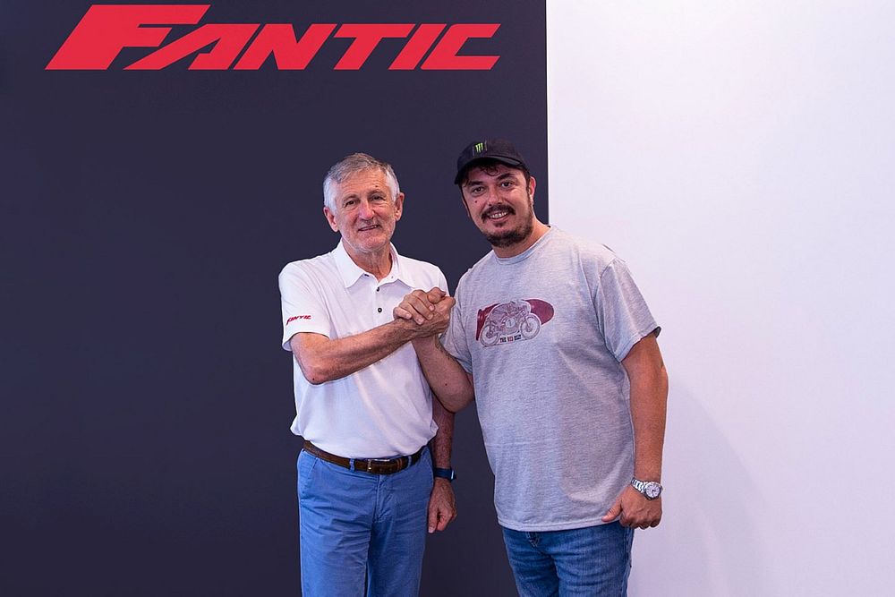 Mariano Roman, CEO of FANTIC and Alessio 'Uccio' Salucci, Team Director of the Mooney VR46 Racing