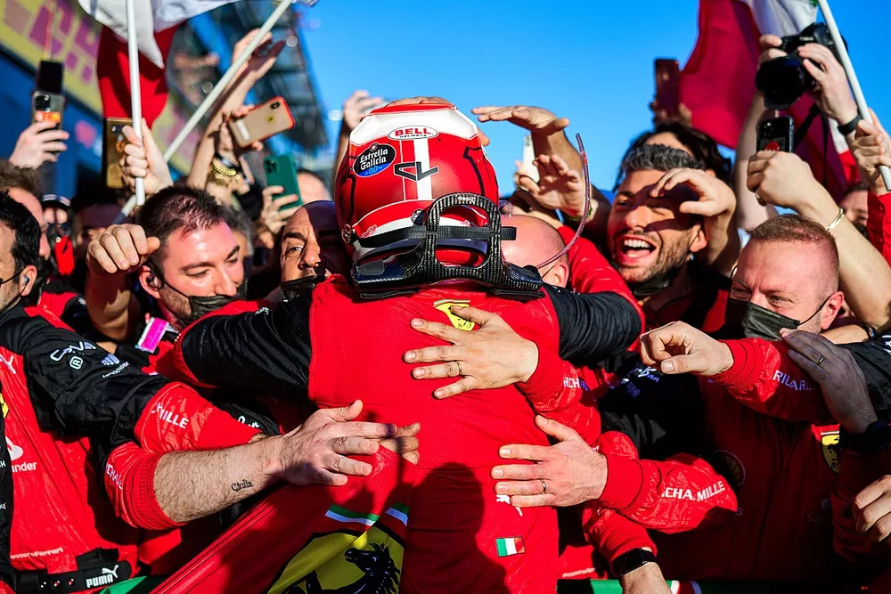 Race winner Charles Leclerc, Ferrari