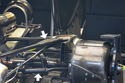 Mercedes' strengthened rear suspension revealed