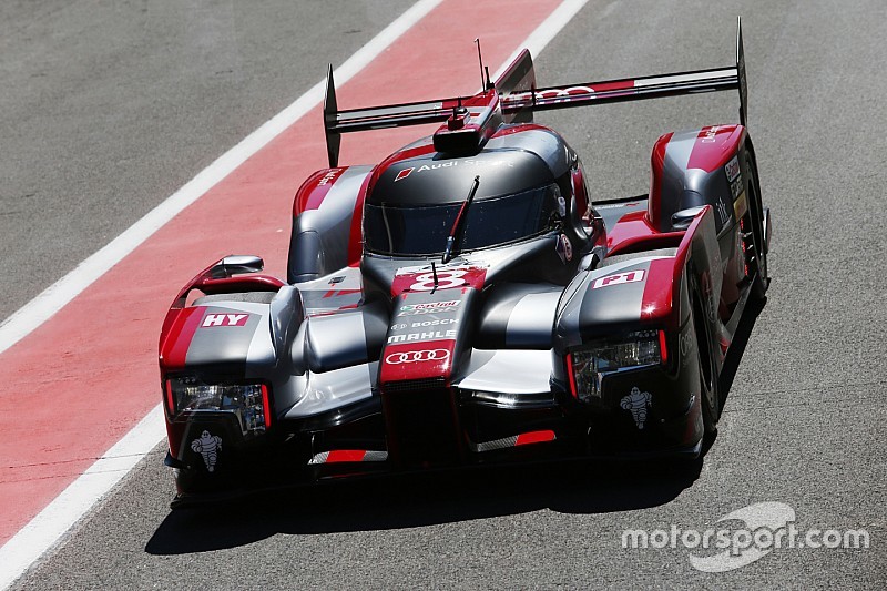 Audi on second and third rows at Spa