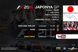 F1 2016 online turnuva: Japonya GP - Canlı Yayın
