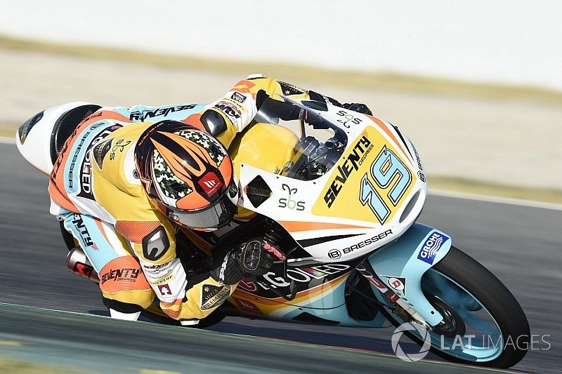 Rodrigo, primera pole tras caerse al inicio de la sesión