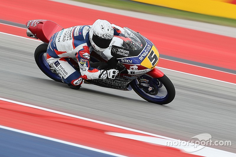 【Moto3】アメリカ決勝:フェナティ独走で優勝。鳥羽2度転倒喫す