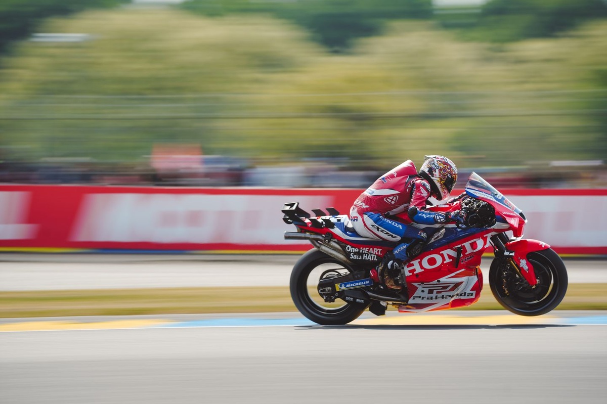 Nakagami au départ du GP du Japon avec Honda