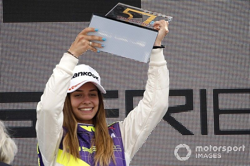 Podium: Race winner Marta Garcia