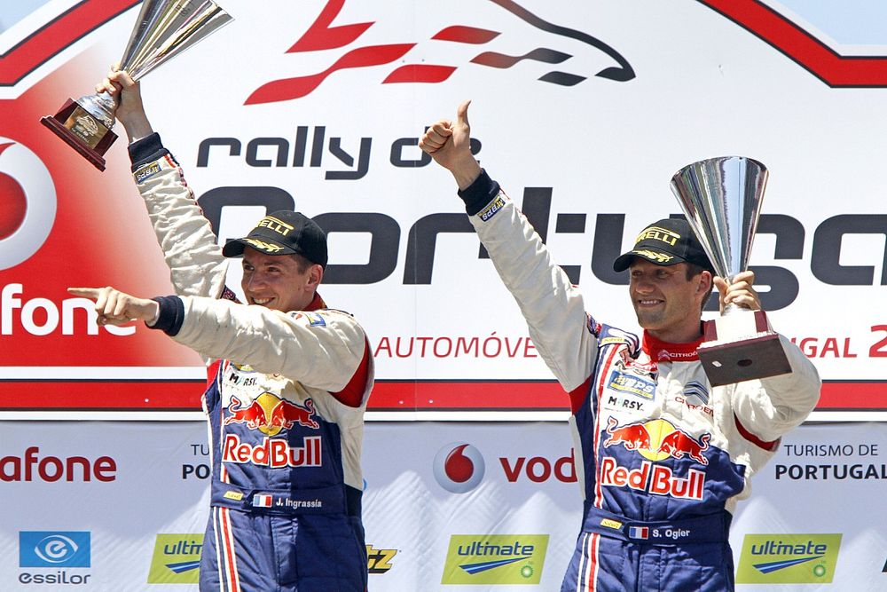 Winners Sébastien Ogier and Julien Ingrassia, Citroën C4 WRC, Citroën Junior Team