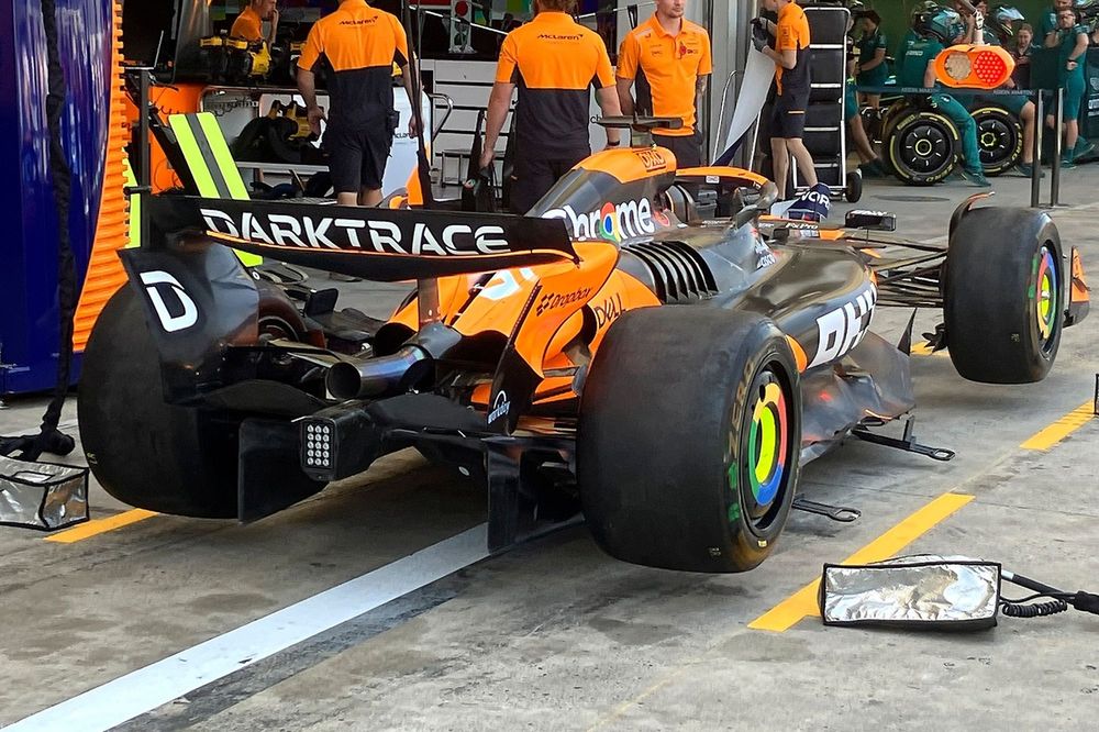 Alerón trasero del McLaren MCL38