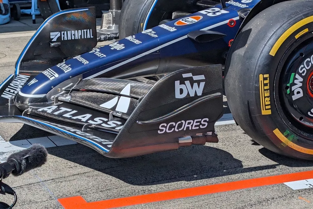 L'ala anteriore della Williams