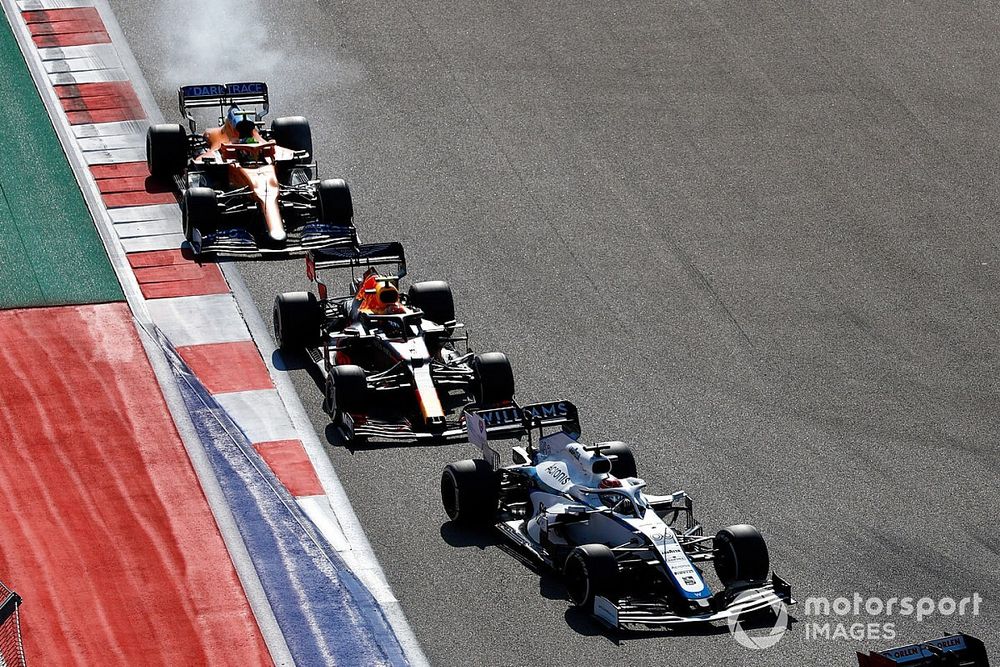 Russell regrets not "fannying around" on first Sochi lap