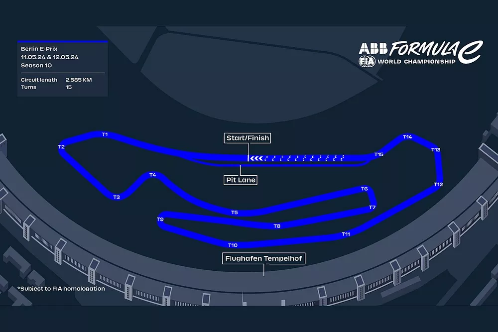 Formula E new Berlin layout