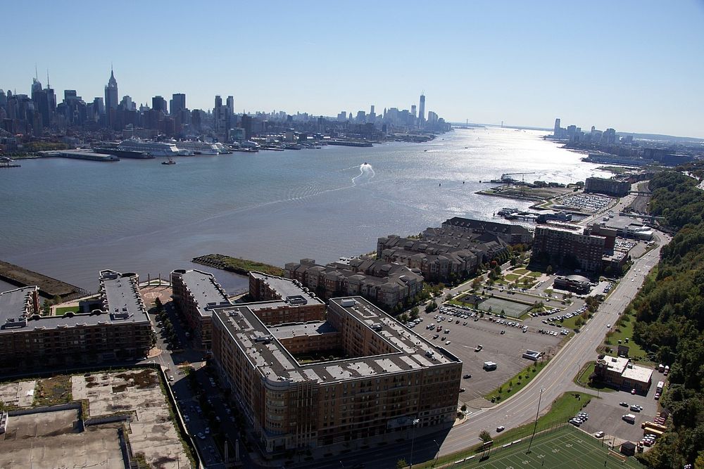 Construction work at Port Imperial, the venue for the 2013 Grand Prix of America