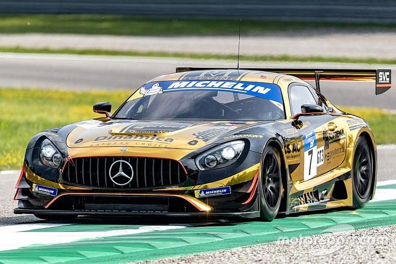 #7 Villorba Corse Mercedes-AMG GT3: Roberto Pampanini, Mauro Calamia, Stefano Monaco