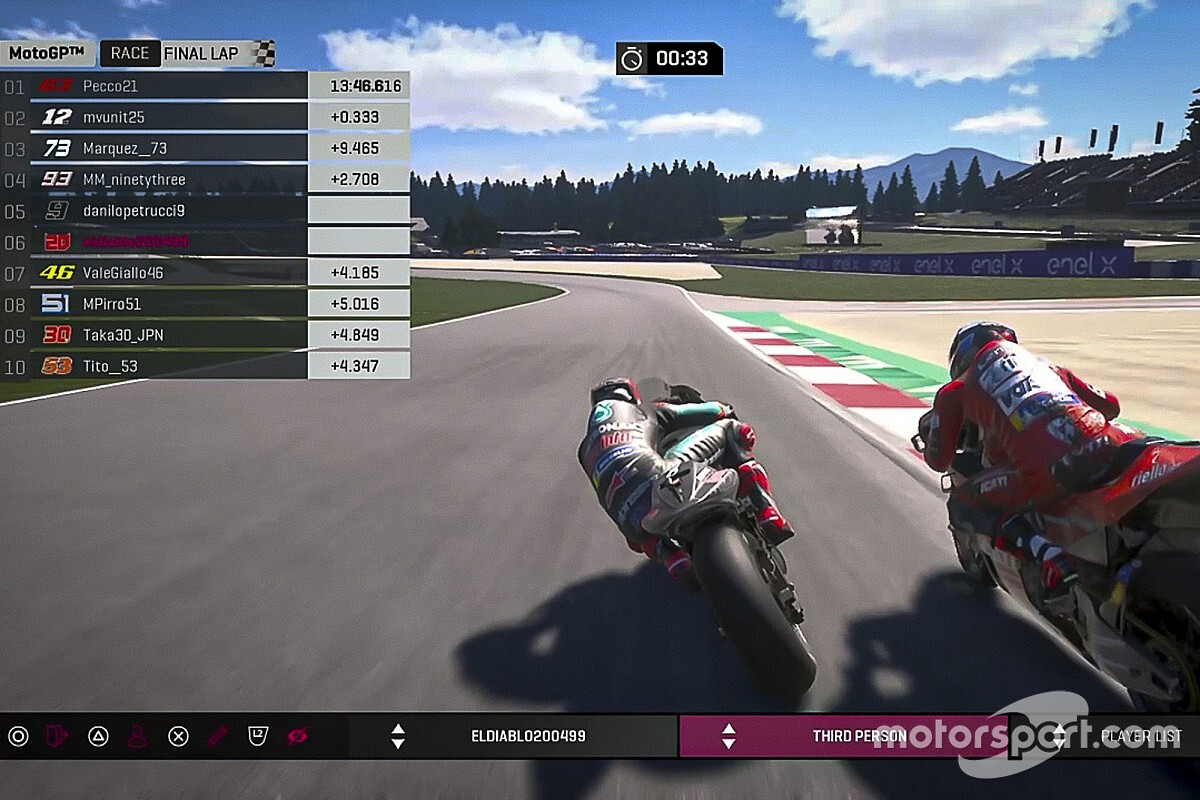 Márquez, Rossi et Quartararo réunis pour le 4e GP virtuel