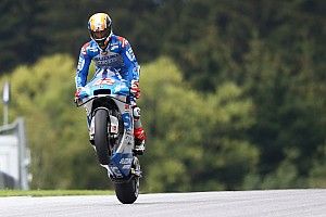 Alex Rins ya puede "pilotar sin dolor" tras su grave lesión en el hombro