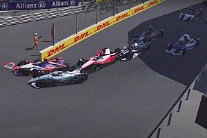Wehrlein wins crash-strewn Race at Home event in Monaco
