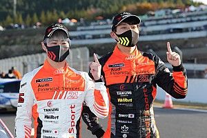 【スーパーGT】今季初入賞が初優勝となった21号車アウディ「エンジン、クルマ、タイヤ、全てが噛み合った」と川端伸太朗