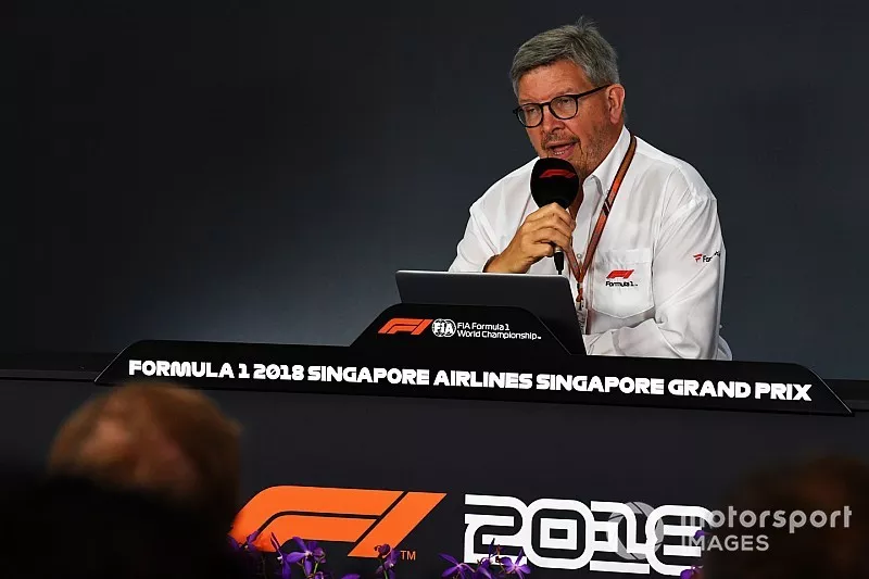Ross Brawn, Formula One Managing Director of Motorsports, in een persconferentie