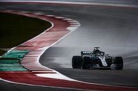 美国大奖赛FP2:赛道积水严重,汉密尔顿继续领跑