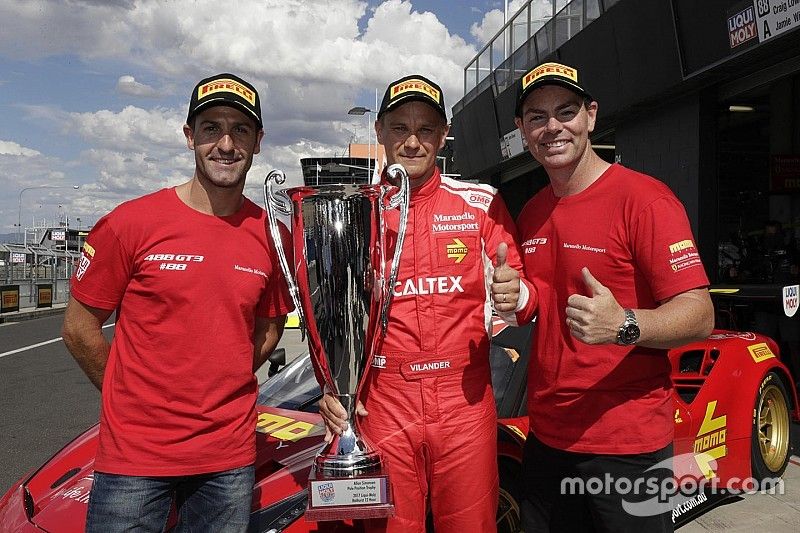 Poleman #88 Maranello Motorsport, Ferrari 488 GT3: Toni Vilander, Craig Lowndes, Jamie Wincup