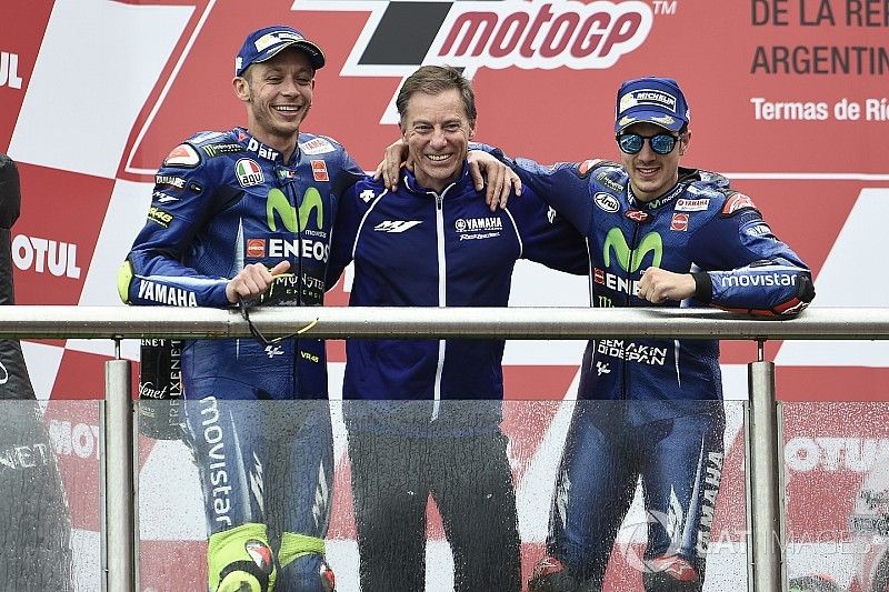 Podio: Valentino Rossi, Yamaha Factory Racing, Lin Jarvis, Yamaha Factory Racing Managing Director, 