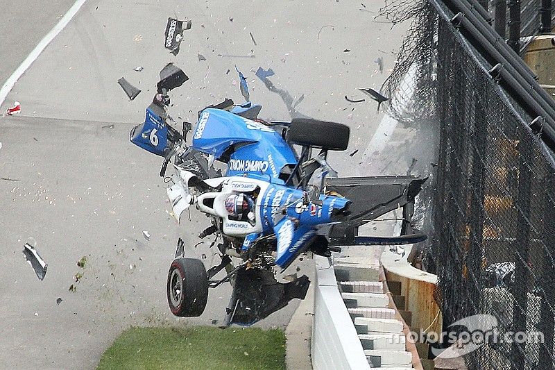 Choque de Scott Dixon, Chip Ganassi Racing Honda