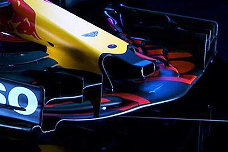 Red Bull Racing RB13, detalle del frente