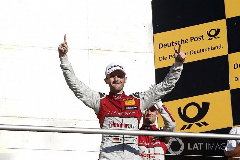 Kampioenspodium: Champion René Rast, Audi Sport Team Rosberg, Audi RS 5 DTM