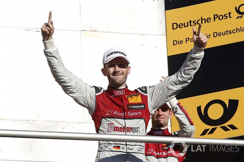 Champion Podium: Champion René Rast, Audi Sport Team Rosberg, Audi RS 5 DTM