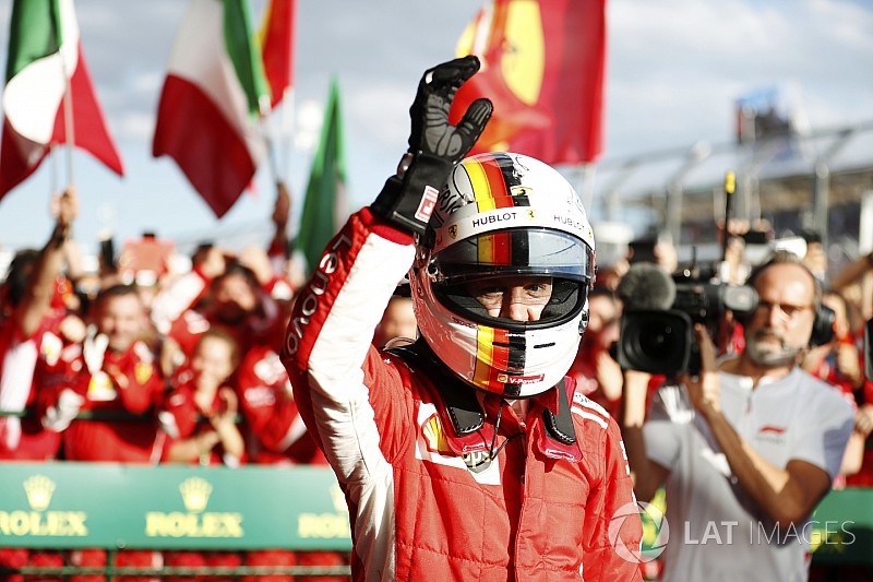Llueven felicitaciones para Vettel y Ferrari en redes sociales