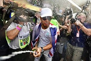 GALERI: Pesta juara dunia Hamilton di Meksiko