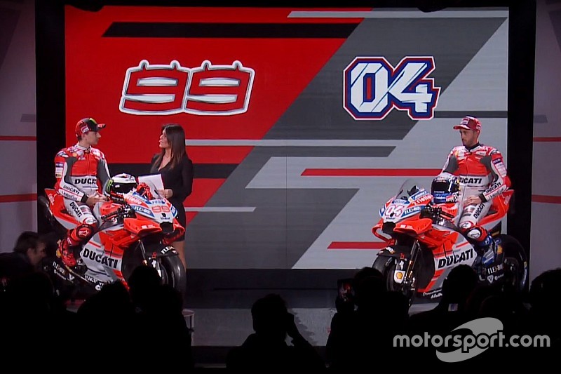ドゥカティ、2018年用新型マシンのカラーリングを公開