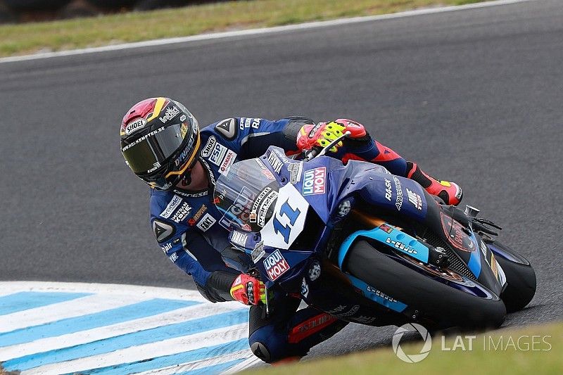 Supersport-WM: Randy Krummenacher und Sandro Cortese auf dem Podium