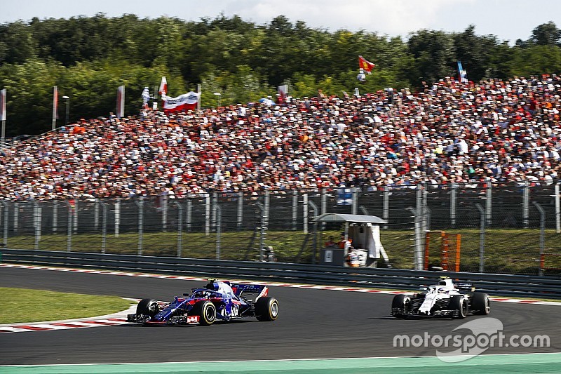 Gasly celebra su sexto lugar en Budapest