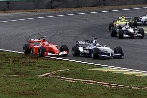 C'était un 1er avril : Montoya surprend Schumacher
