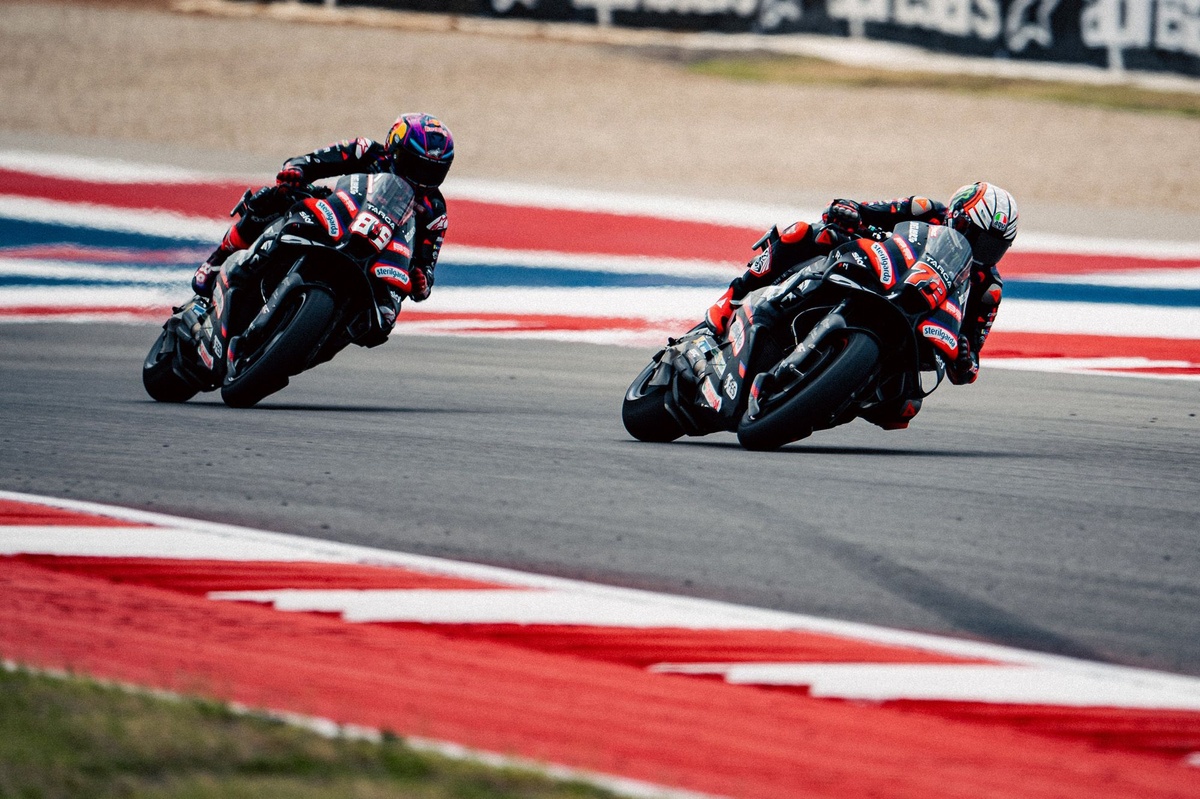 MotoGP United States GP: Marco Bezzecchi claims fifth straight win as Aprilia scores another 1-2
