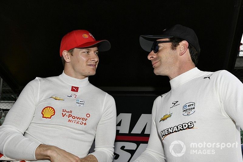 Josef Newgarden, Team Penske Chevrolet, Simon Pagenaud, Team Penske Chevrolet